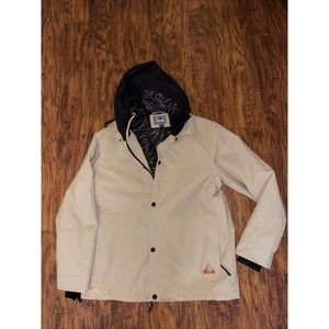 Tec-One explorer snow jacket Men's Large Tan W/black Hood. NEW W/out Tags